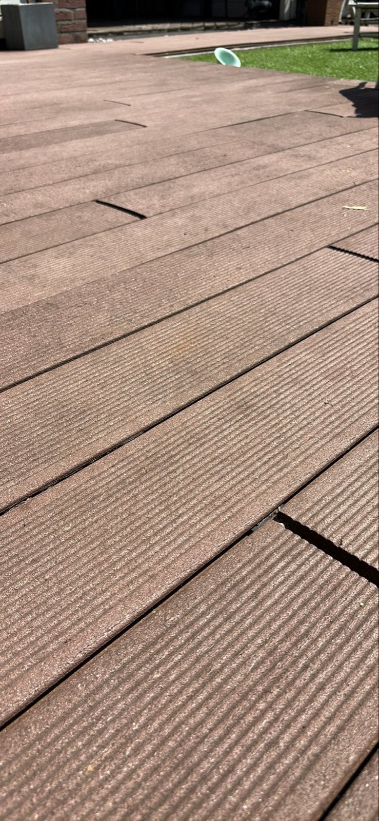 Vlonderplanken diverse lengtes, ca. 25m2 - Zelf demonteren, Ophalen, Gebruikt, Composiet