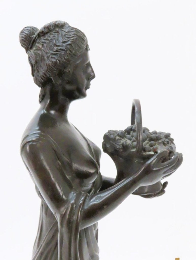 Bronzen beeld van Dame., Antiek en Kunst, Antiek | Koper en Brons, Ophalen of Verzenden, Brons