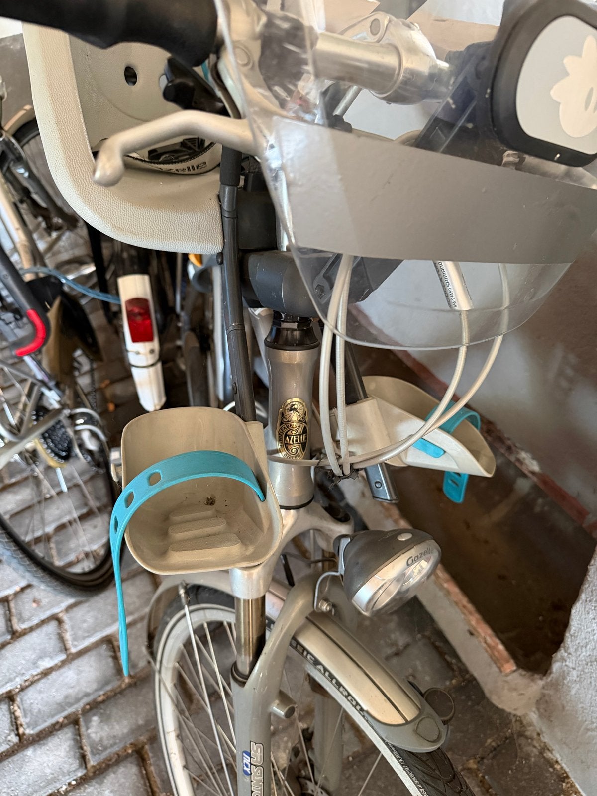 Yep voorzitje met adapter en windscherm, Ophalen of Verzenden, Gebruikt, Voorzitje