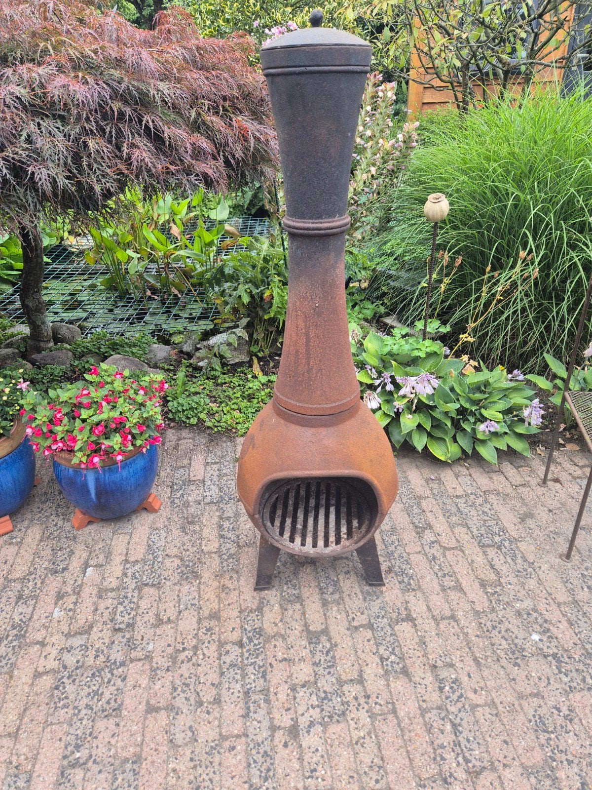 Mooie robuuste potkachel, 120 cm hoog, doorsnede 40 cm, Ophalen