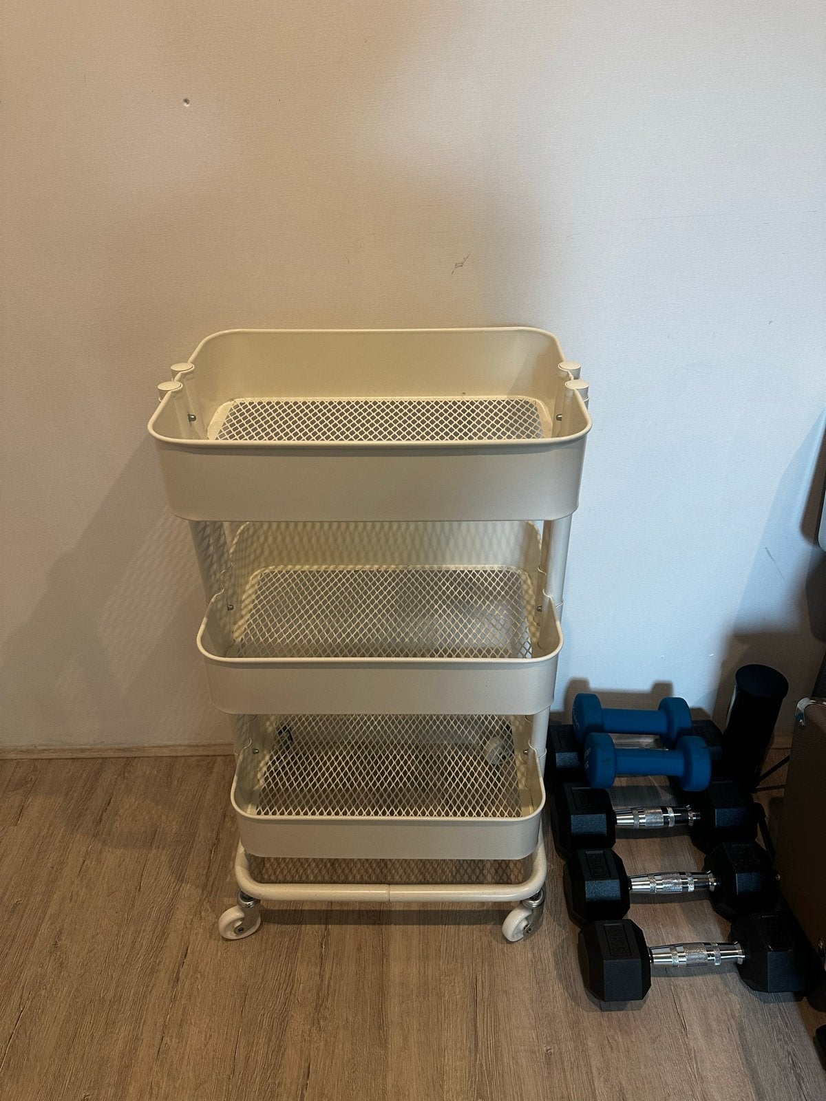 IKEA RÅSKOG Roltafel - Crème Wit, Ophalen of Verzenden, Gebruikt