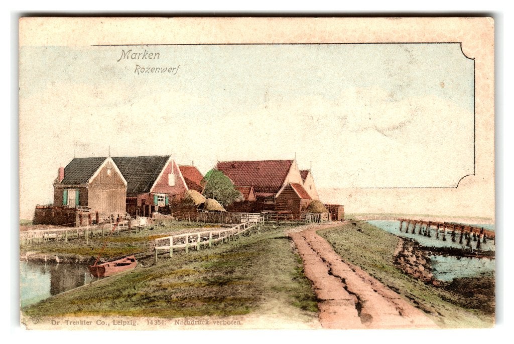 Marken, Rozenwerf, Verzenden, Voor 1920, Ongelopen, Noord-Holland