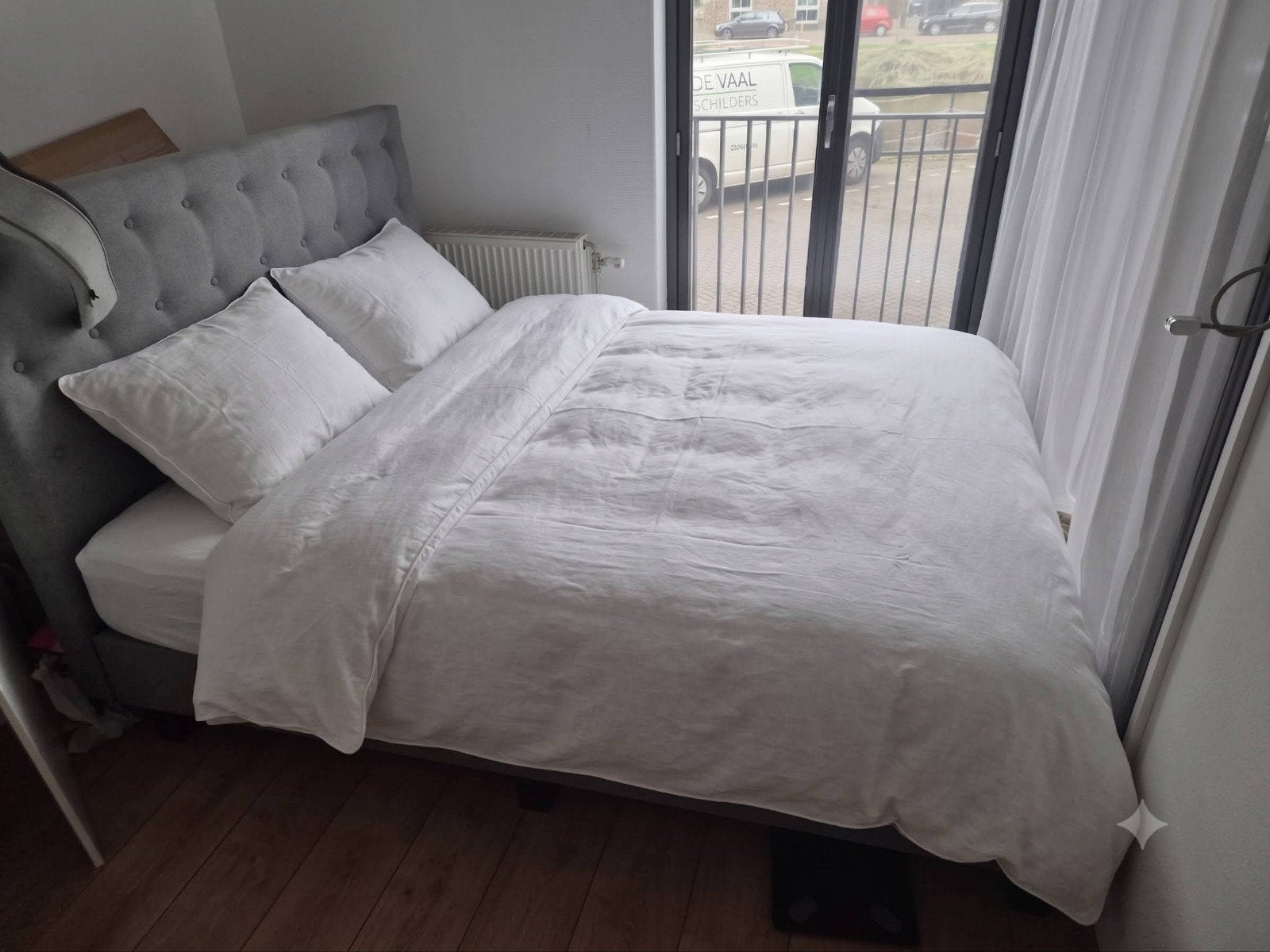 Boxspring Salerno uit 2019 - Redelijke staat. Gratis ophalen, Huis en Inrichting, Ophalen, Gebruikt, Tweepersoons