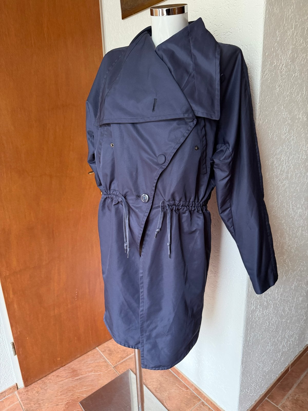 Donkerblauwe jas van Intimissimi, maat 38 (M) design, Ophalen of Verzenden, Zo goed als nieuw, Maat 38/40 (M), Blauw
