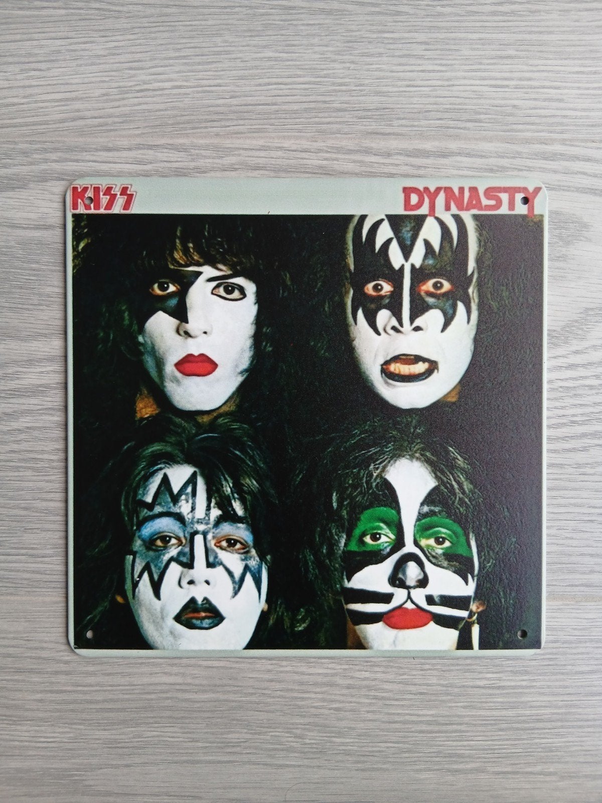 Kiss - Dynasty - 20x20 cm Metalen Reclamebord, Ophalen of Verzenden, Nieuw, Poster, Artwork of Schilderij