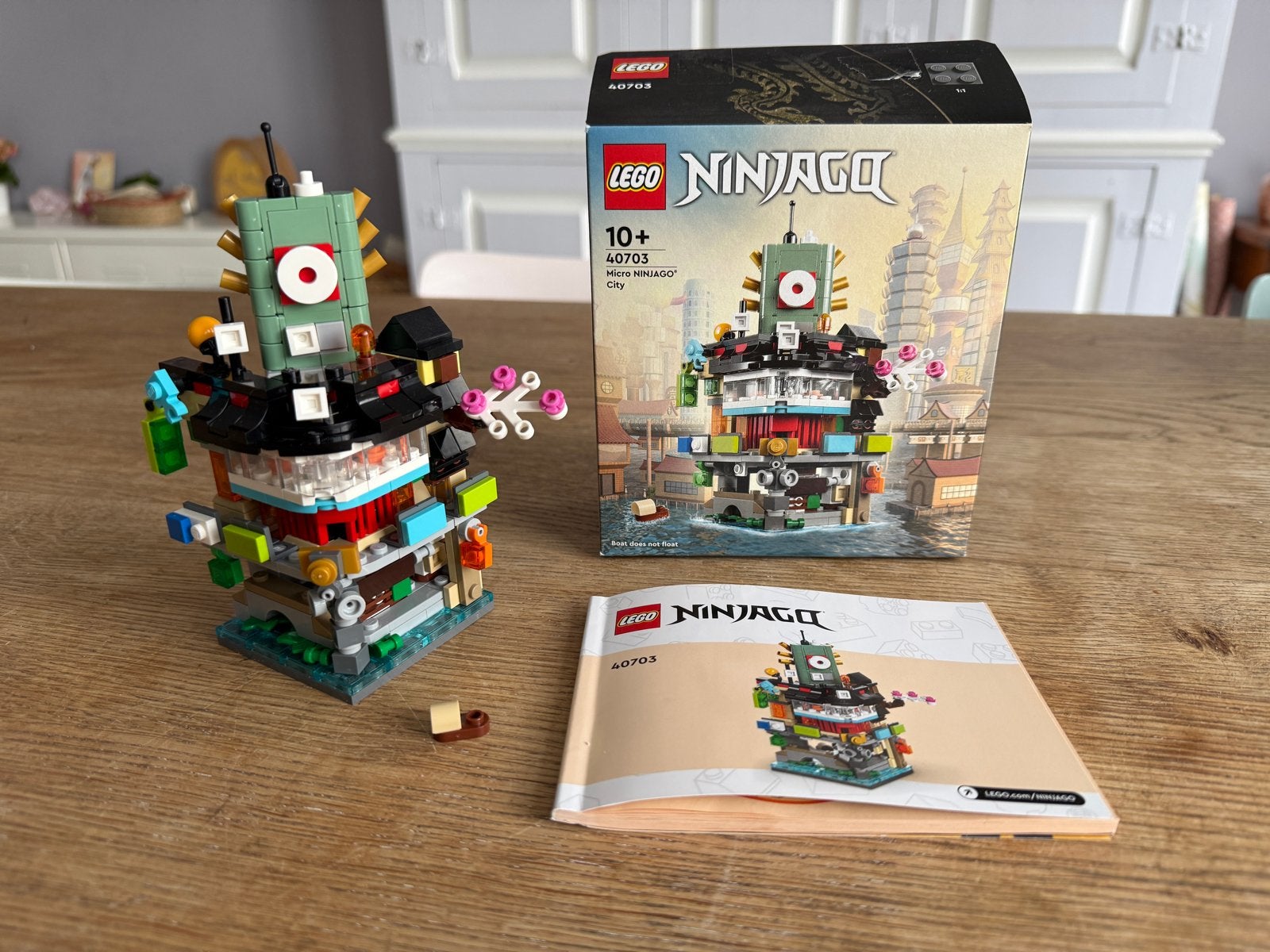 Lego Ninjago 40703 Micro Ninjago City, Lego, Ophalen of Verzenden, Zo goed als nieuw, Compleet