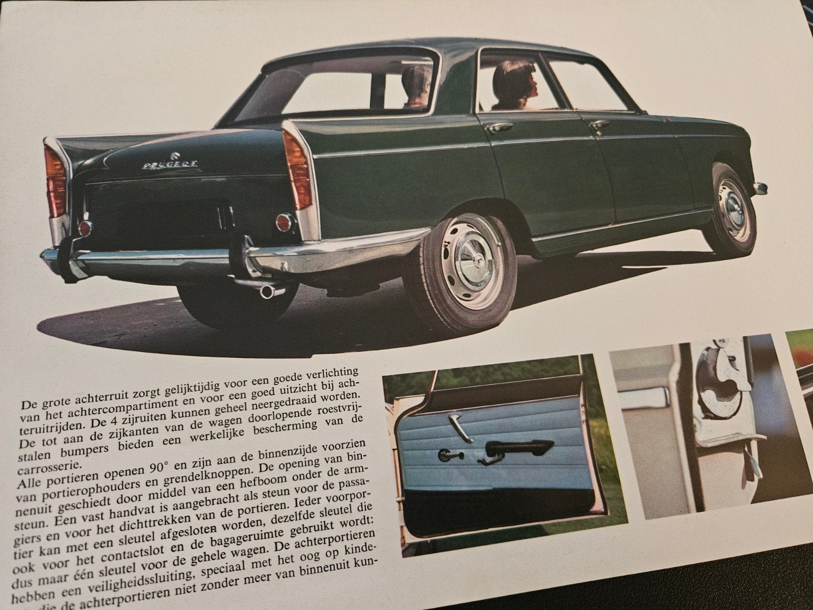 Brochure Peugeot 404 1966, Ophalen of Verzenden, Zo goed als nieuw, Peugeot