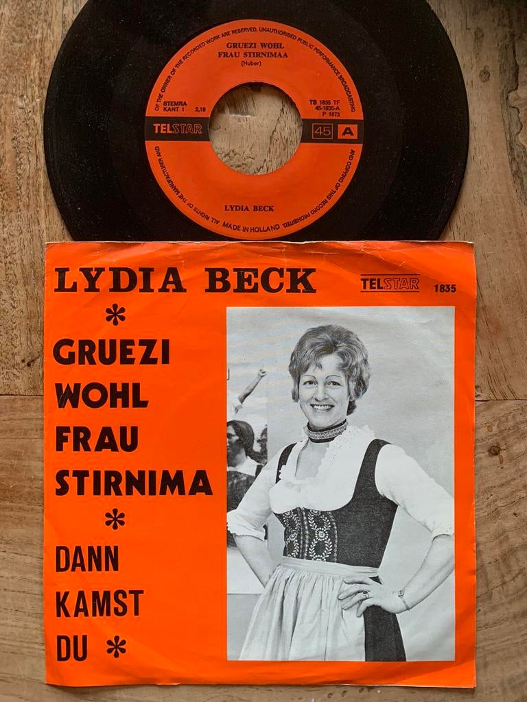 Piraten Schlager Telstar Lydia Beck Gruezi Wohl Frau, Ophalen of Verzenden, Gebruikt, Nederlandstalig