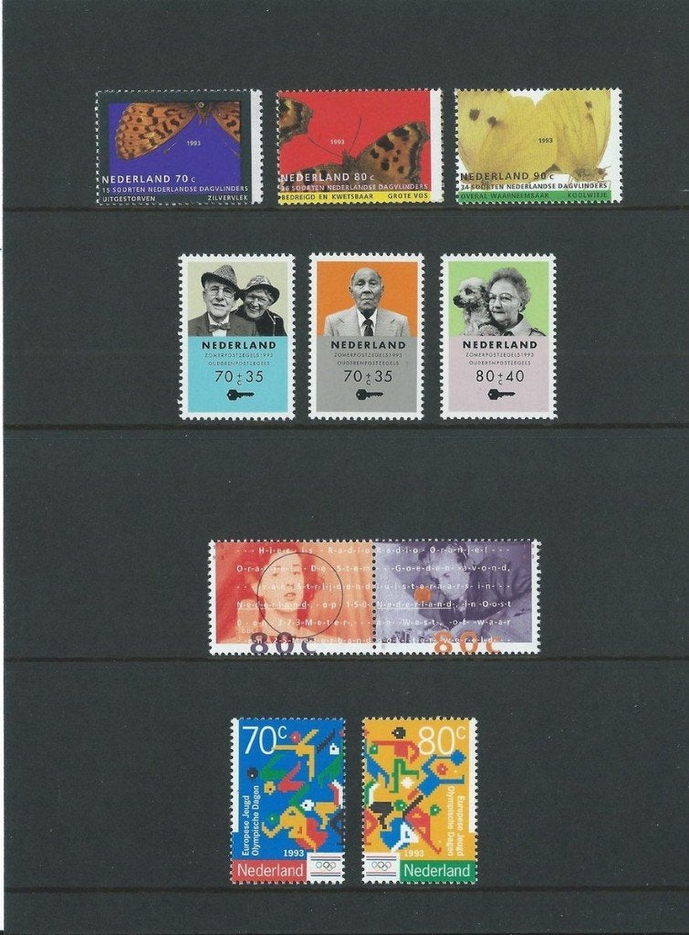 Nederland Jaarcollectie Bijzondere Postzegels 1993, Postzegels en Munten, Postzegels | Nederland, Verzenden, Na 1940, Postfris