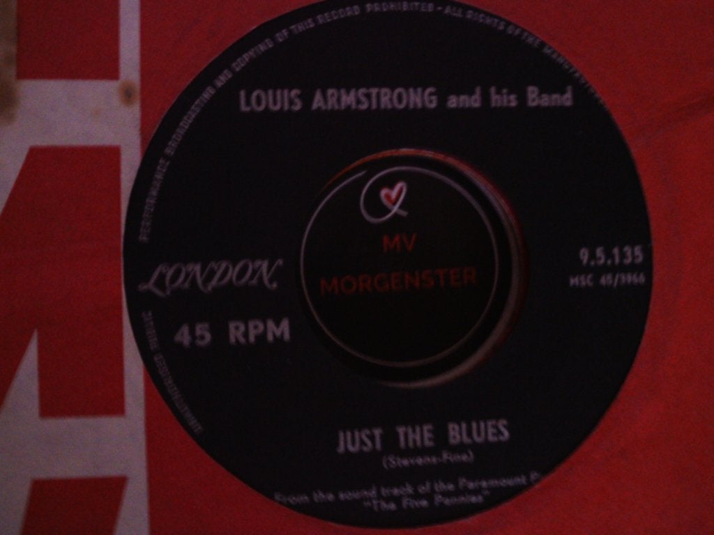 louis armstrong - just the blues 5jun, 7 inch, Single, Ophalen of Verzenden, Zo goed als nieuw
