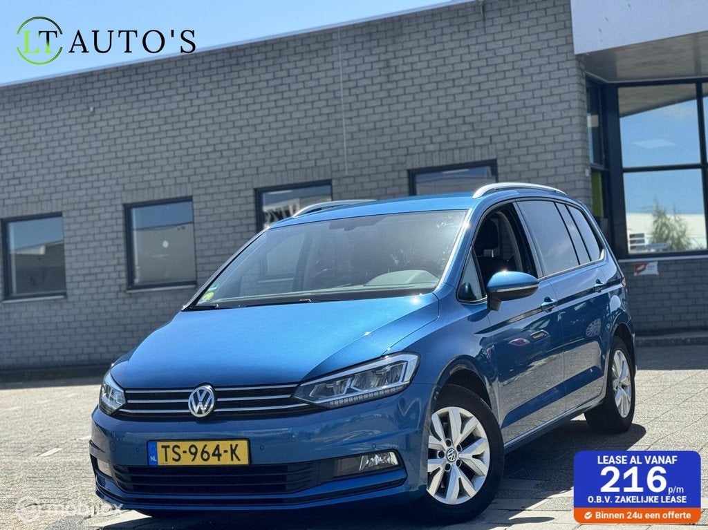 Volkswagen Touran 1.6 TDI SCR Comfortline Edition|DSG Navi, Auto's, Automatische klimaatregeling, Euro 6, 4 cilinders, Blauw