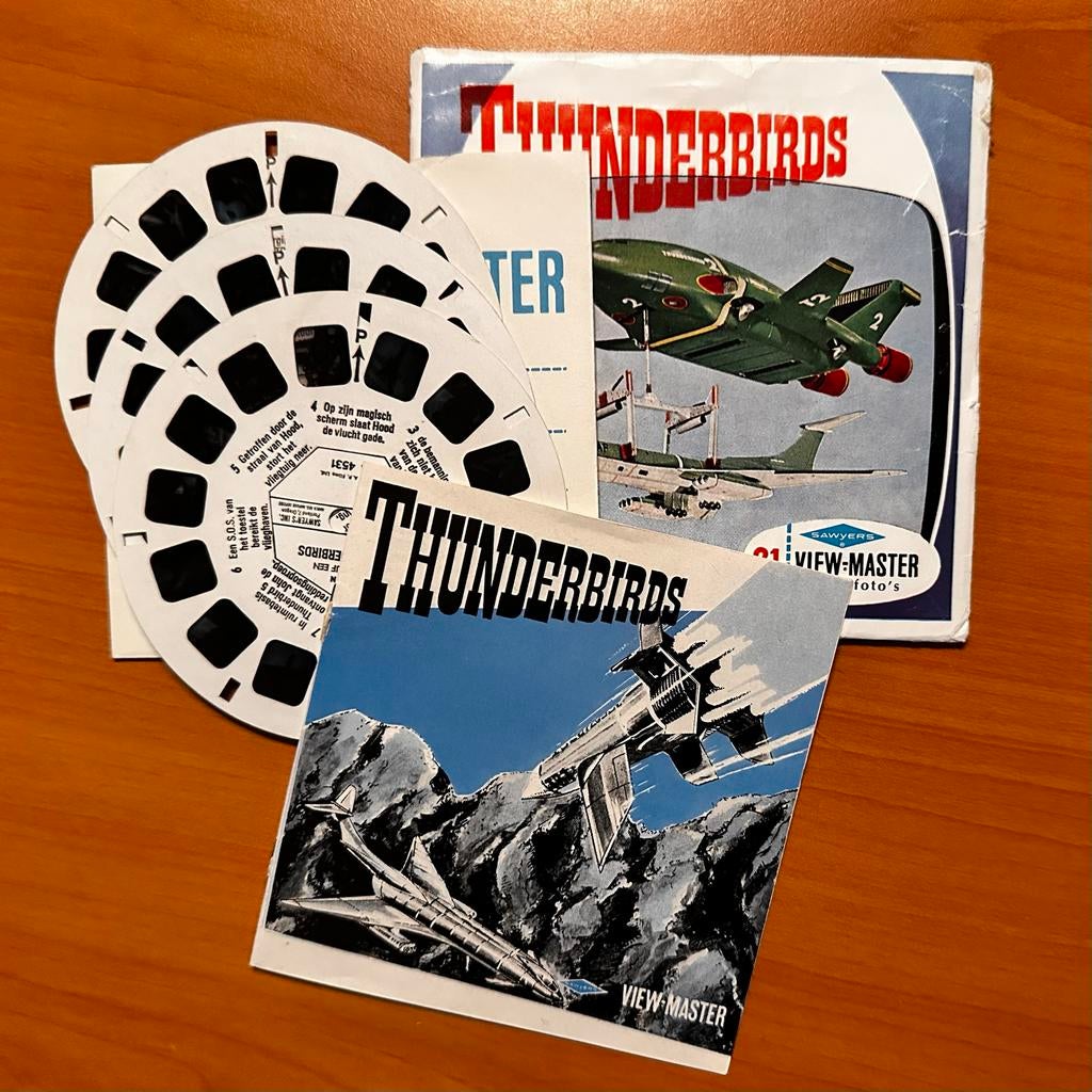 View-Master Thunderbirds set 1966 - Compleet met boekje, Ophalen of Verzenden, Gebruikt