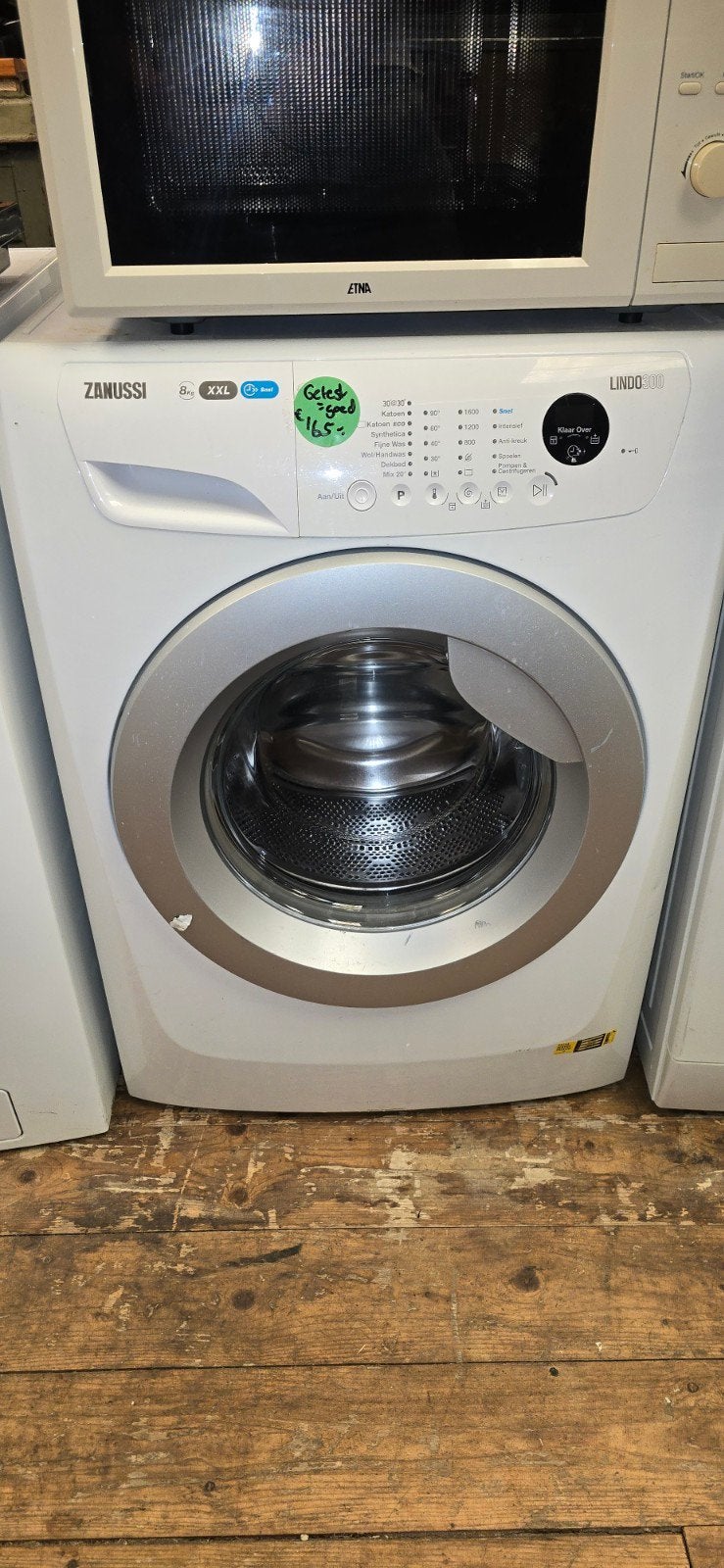zgan Zanussi 8Kg wasmachine met garantie, Witgoed en Apparatuur, Ophalen, 1200 tot 1600 toeren, Minder dan 85 cm, 8 tot 10 kg