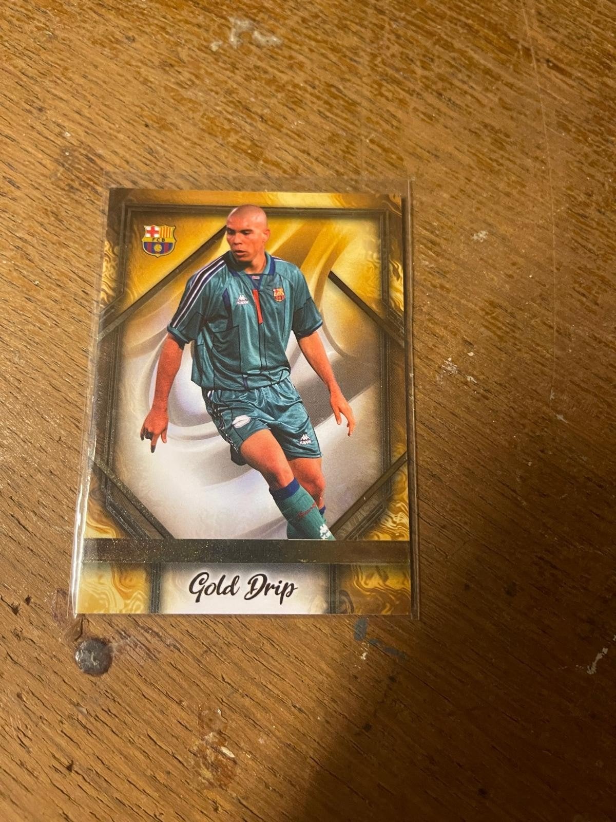 Ronaldo Topps FC Barcelona Gold Drip Spelerskaart - Topps, Ophalen of Verzenden, Zo goed als nieuw, Buitenlandse clubs, Spelerskaart