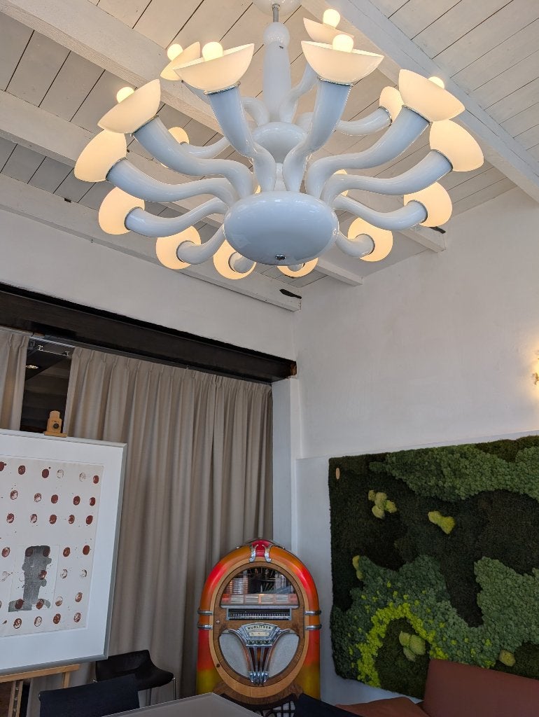 VeArt - Artemide 'Leda - Sospensione 12+6' kroonluchter, Ophalen, Kroonluchter, Modern, VeArt - Artemide