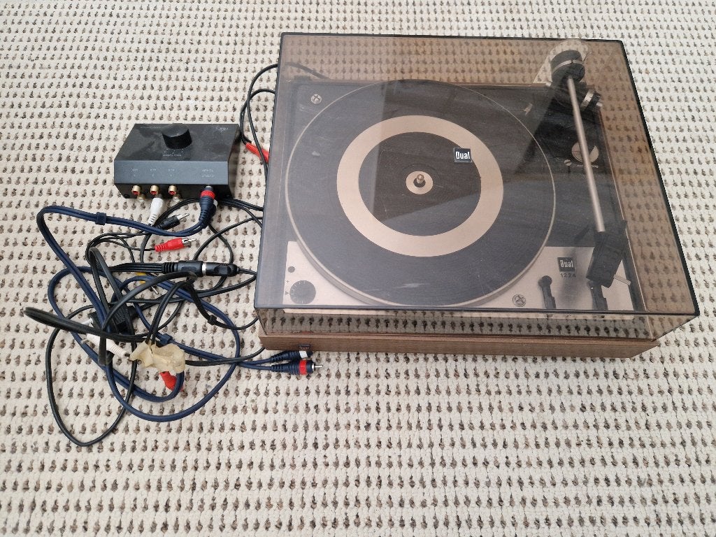 Een dual 1224 draaitafel, Audio, Tv en Foto, Platenspelers, Ophalen, Gebruikt, Platenspeler, Dual