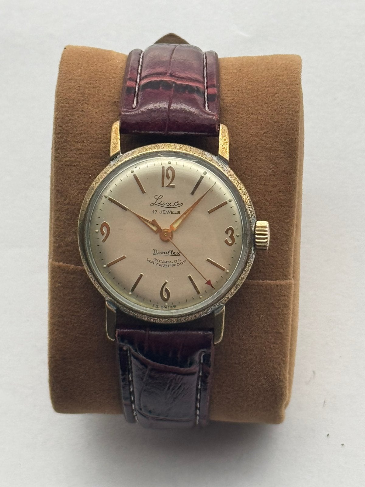 Vintage Lanco Mechanisch Herenhorloge – 17 Jewels – Incabloc, Ophalen of Verzenden, Staal, Overige merken, 1960 of later