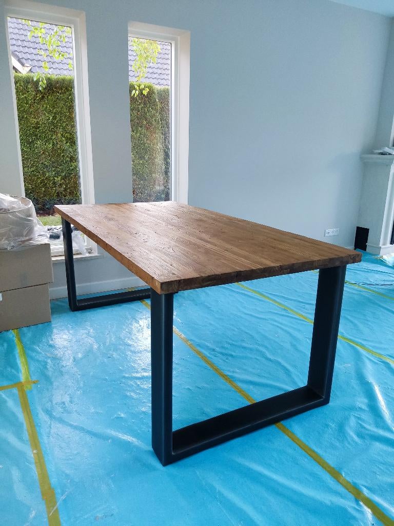 Eettafel Landelijk, Huis en Inrichting, Tafels | Eettafels, Ophalen, 50 tot 100 cm, Zo goed als nieuw, Vijf personen of meer