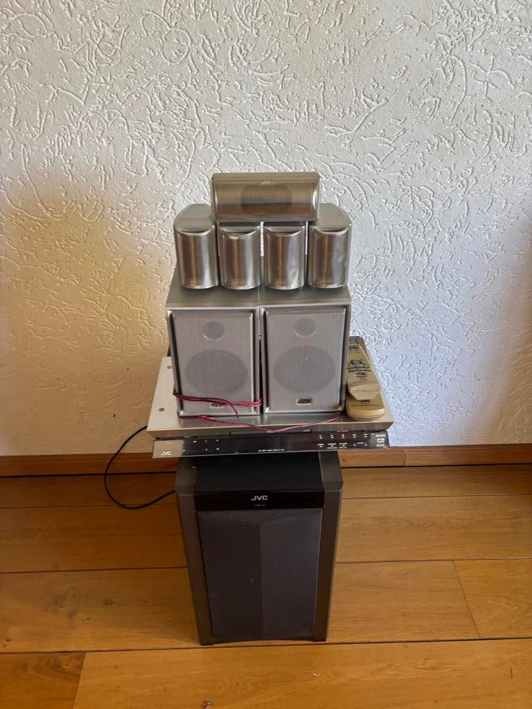 JVC XV-THA10R 5.1 Home cinema set met afstandsbedieningen, Audio, Tv en Foto, Home Cinema-sets, Ophalen, Gebruikt, JVC, 5.1-systeem