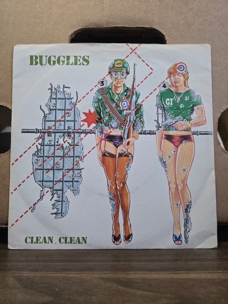 Buggles - Clean clean, 7 inch, Ophalen of Verzenden, Zo goed als nieuw, Beschermende buitenhoes