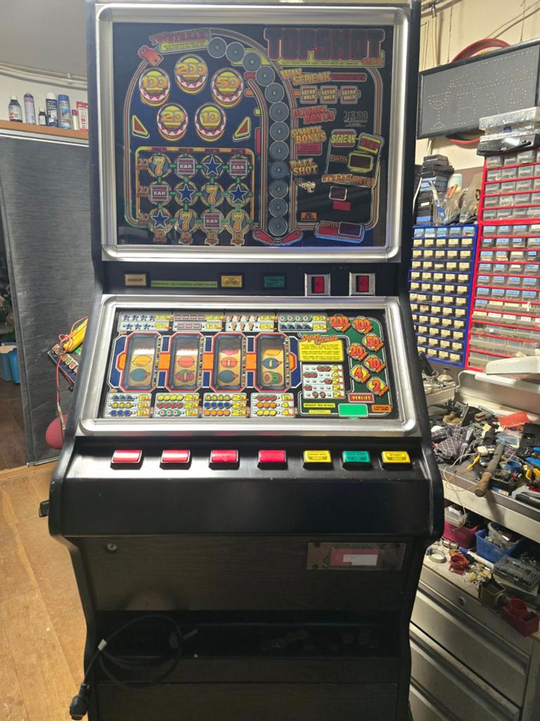 Top shot gokkast, Verzamelen, Automaten | Gokkasten en Fruitautomaten, Euro, Ophalen, Gebruikt, Met sleutels