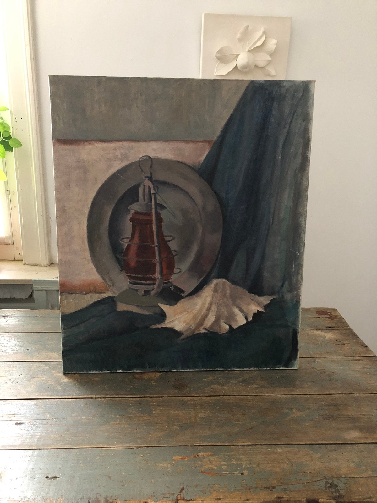 KUNST SCHILDERIJ OLIE OP DOEK STILLEVEN NAUTISCH, Ophalen of Verzenden