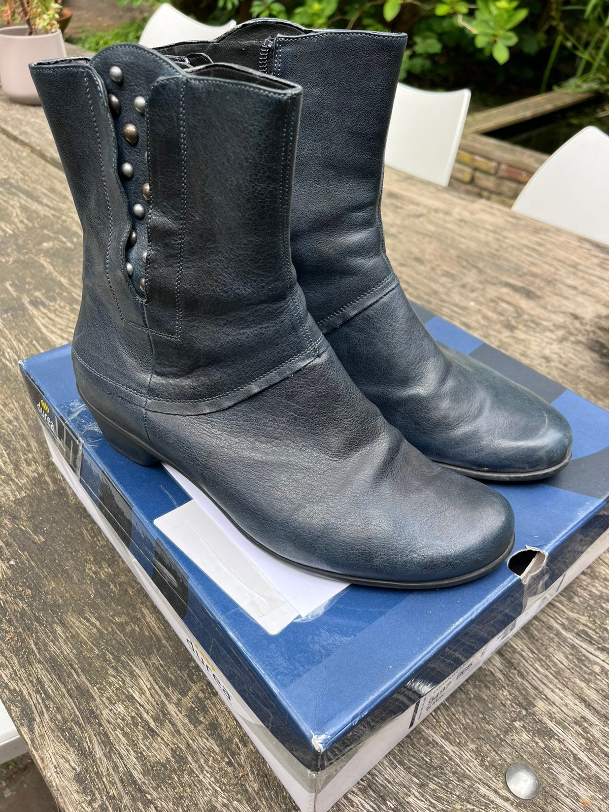 Durea blauwe enkellaarsjes maat 40 (7), Kleding | Dames, Schoenen, Blauw, Lage of Enkellaarzen, Ophalen of Verzenden, Zo goed als nieuw