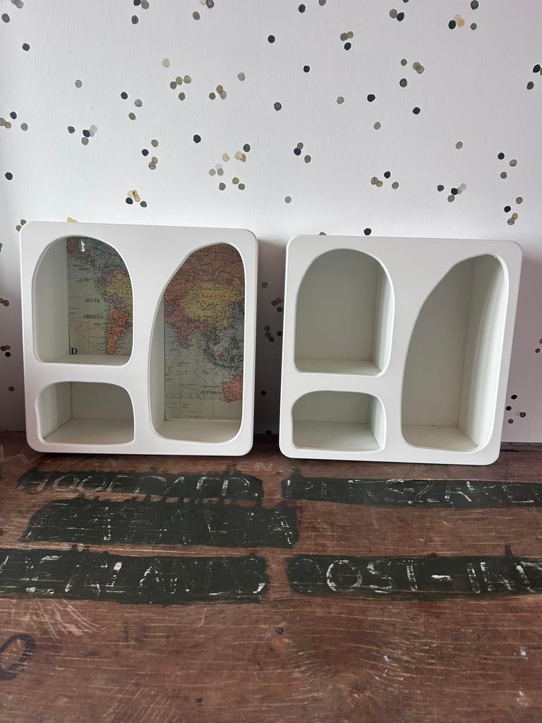 2 display/ vakken kastjes - zgn organic stijl, Ophalen, Gebruikt