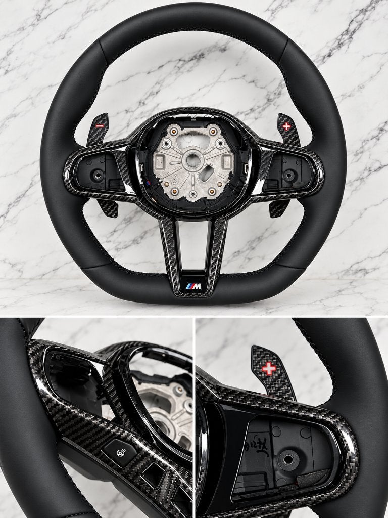 BMW Carbon / leder Stuur G20 G21 G22 G23 G26 G42 G80 G82 G83, Ophalen of Verzenden, Nieuw, BMW