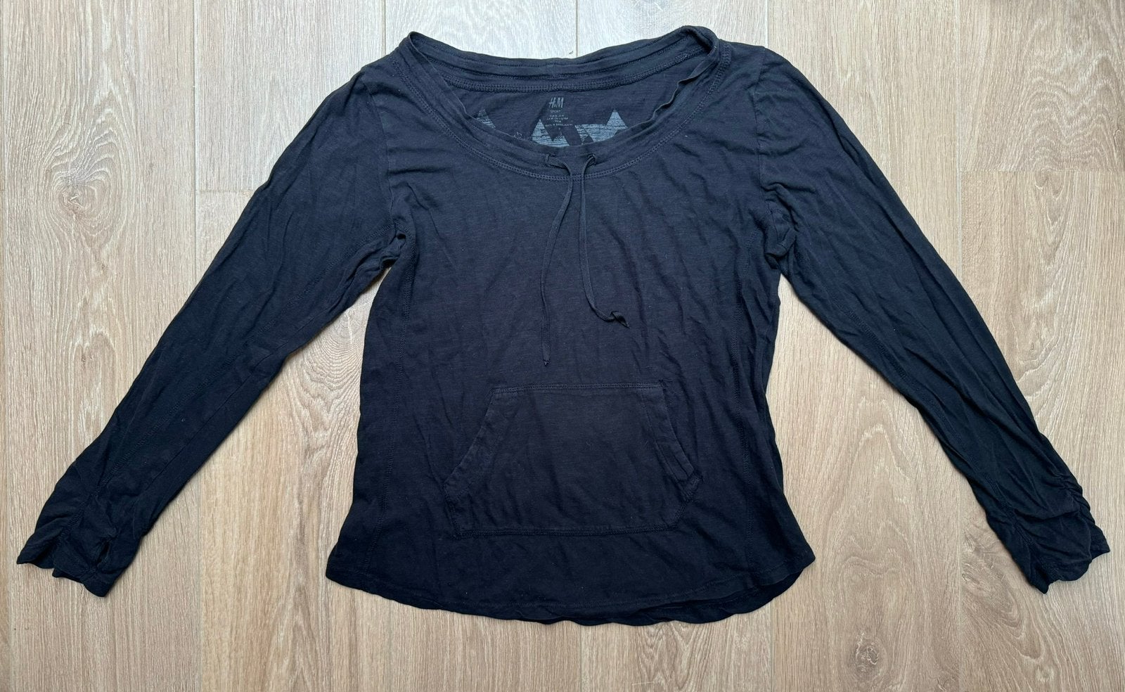 H&M Sport longsleeve shirt zwart maat M, Ophalen of Verzenden, Gedragen, Maat 38/40 (M), Zwart