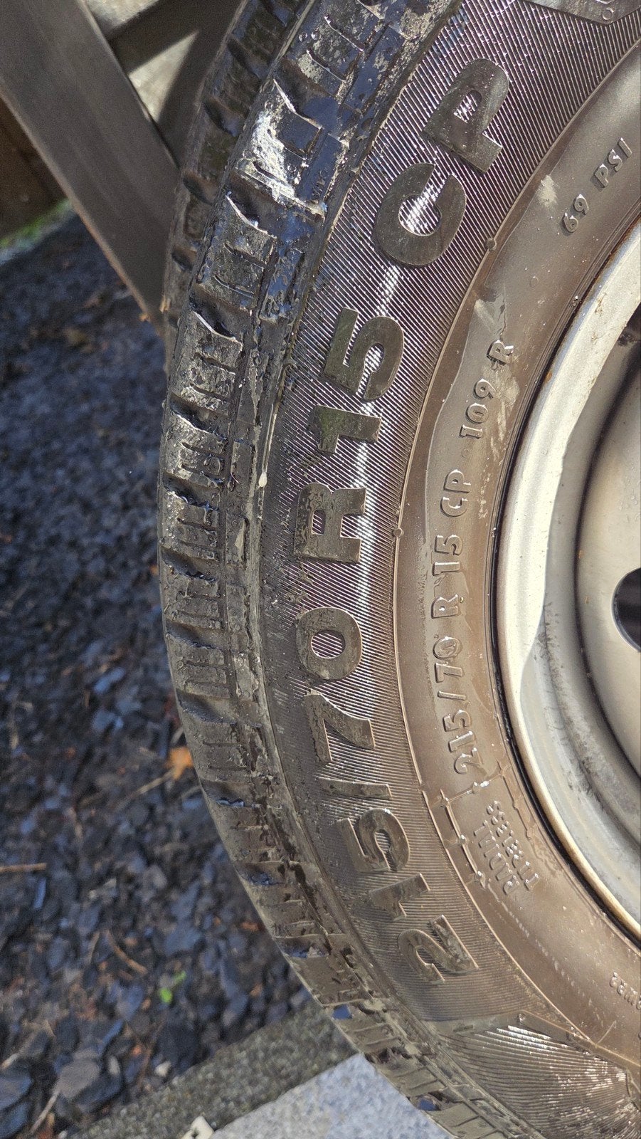 Fiat Ducato Banden en Velgen 215/70 R15 CP, Ophalen of Verzenden, Gebruikt