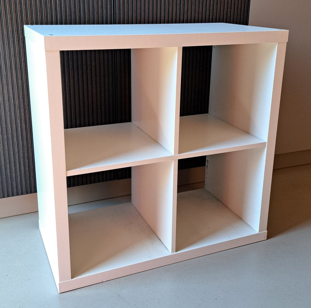 IKEA - KALLAX Open kast, wit 4-vaks, Ophalen, Gebruikt, 50 tot 100 cm, Minder dan 100 cm