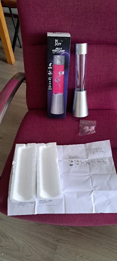 te koop lange glazen vissen lamp nieuw in verpakking, Kinderen en Baby's, Ophalen of Verzenden, Nieuw, Knutselen