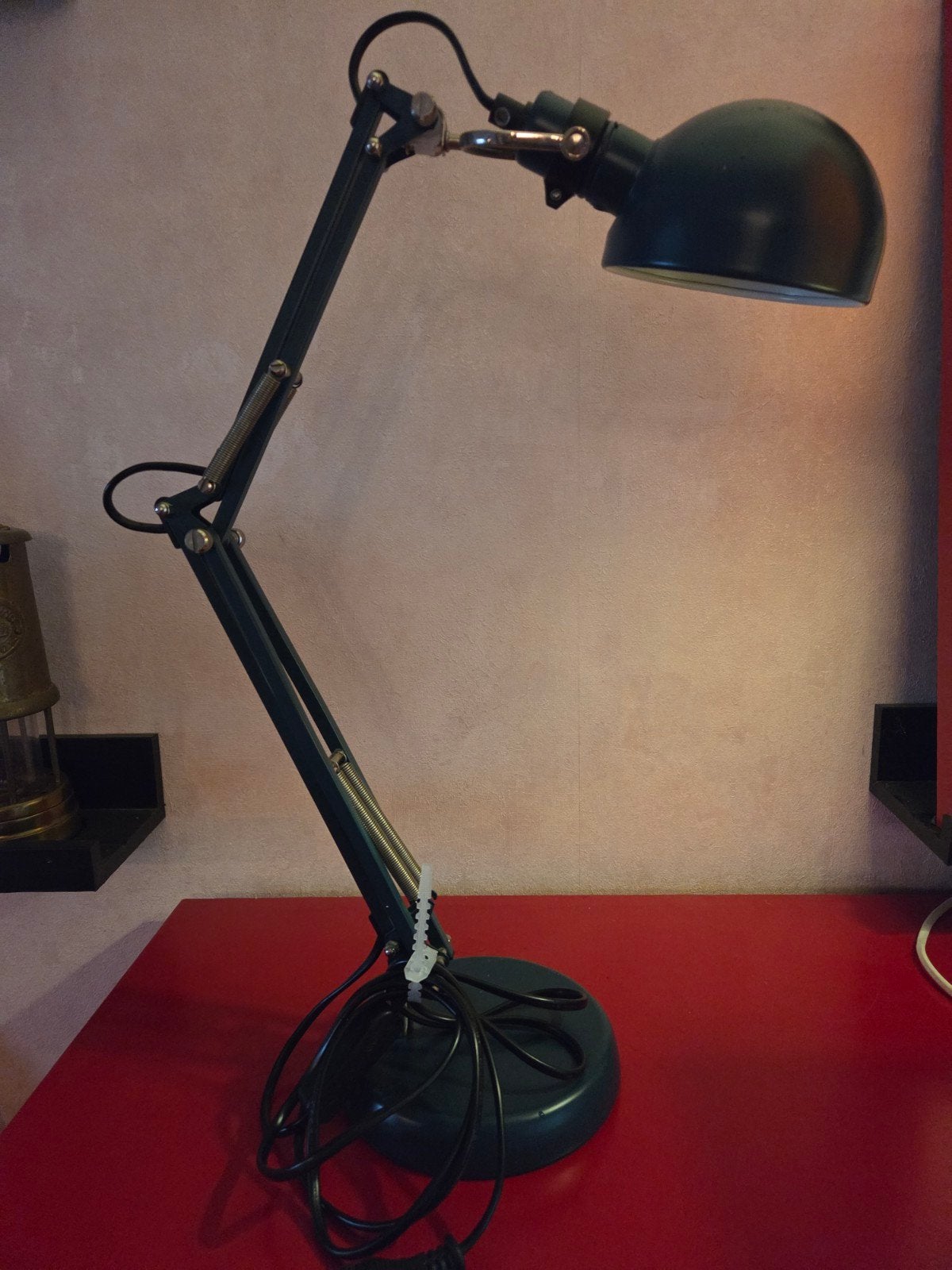 Ikea bureaulamp. Forse. Groen, Ophalen, Bureaulamp, Groen, Met kap