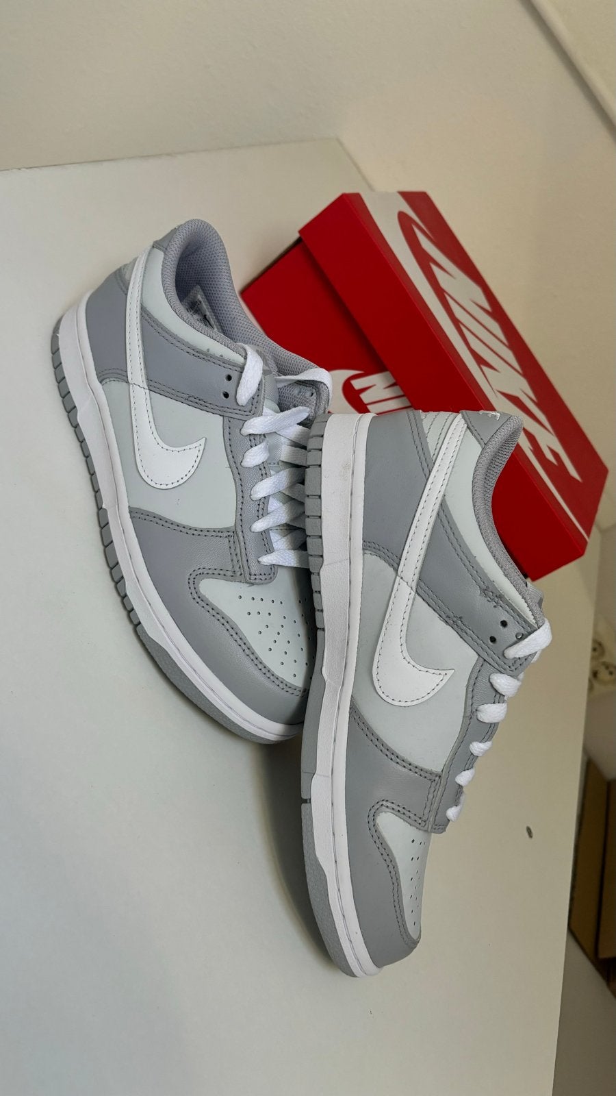 Nike Dunk Low White Wolf Grey - Maat 38,5 - Nieuw in doos, Wit, Nieuw, Ophalen of Verzenden, Sneakers of Gympen