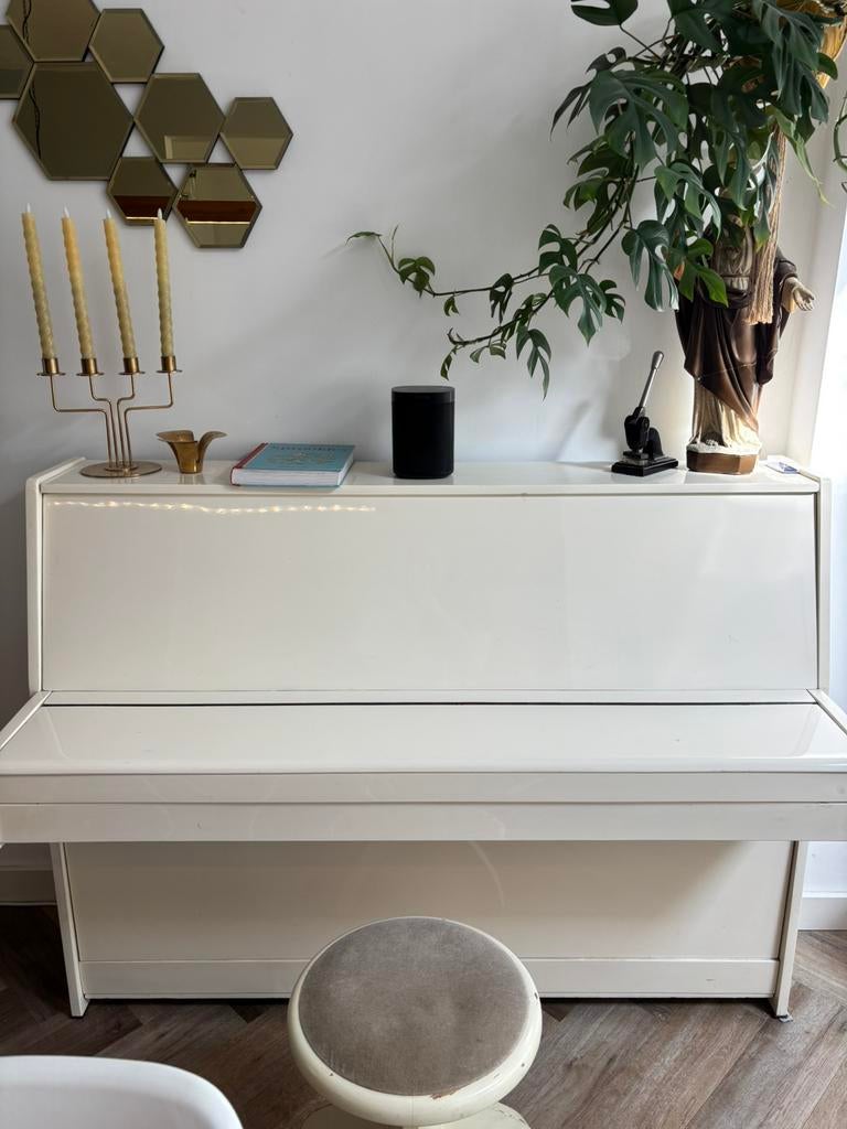 Studie piano op te halen, Ophalen, Gebruikt, Wit, Piano