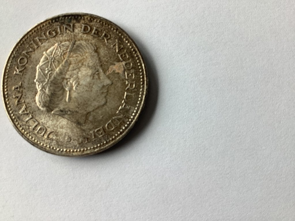 Zilveren munten, Koningin Juliana, Zilver, Ophalen of Verzenden, Losse munt
