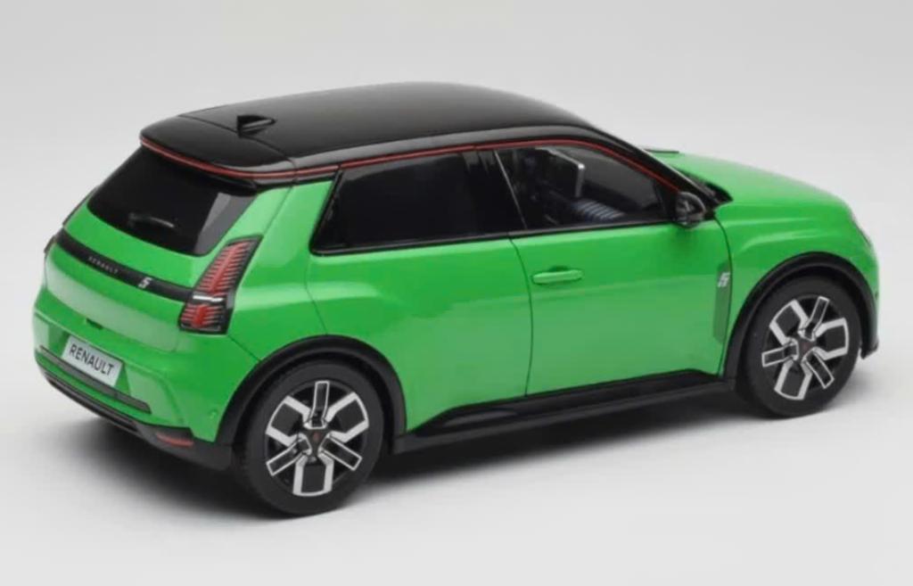 Renault 5 E-Tech 2024 Pop Groen/Zwart 1/18 NOREV Ref. 185502, Hobby en Vrije tijd, Modelauto's | 1:18, Verzenden, Nieuw, Auto