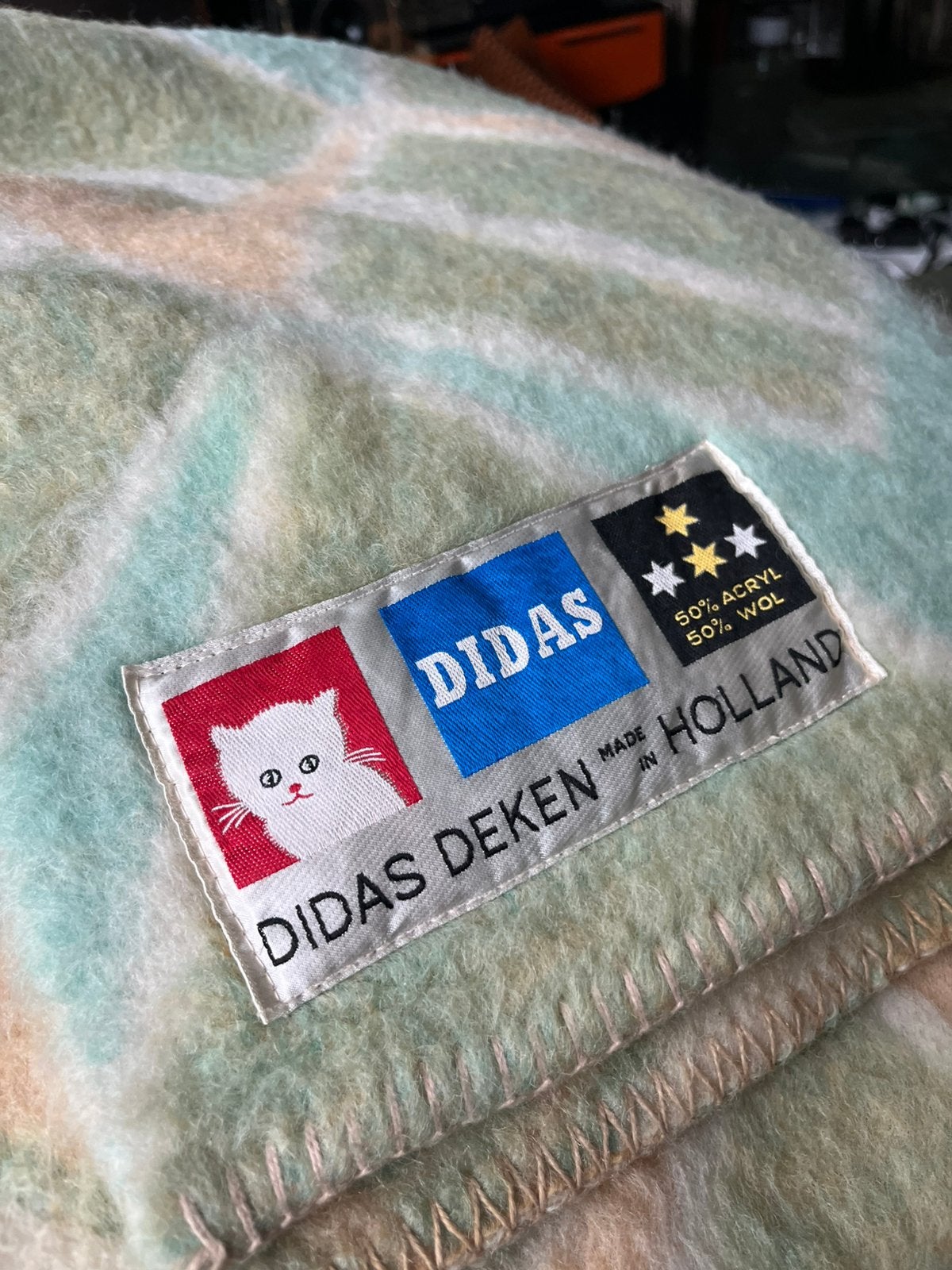Prachtige vintage deken van Didas, Huis en Inrichting, Ophalen of Verzenden, Zo goed als nieuw