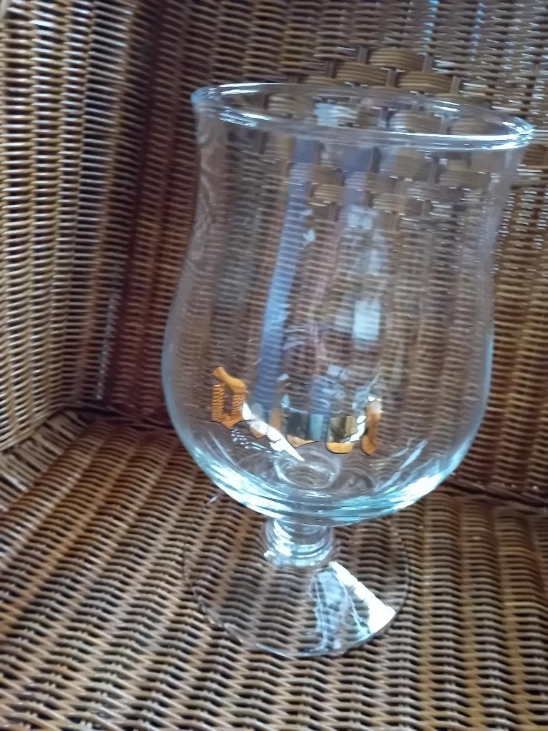 Duvel glas 4 liter mega groot met goudkleurige letters, Ophalen of Verzenden, Zo goed als nieuw, Glas of Glazen, Duvel