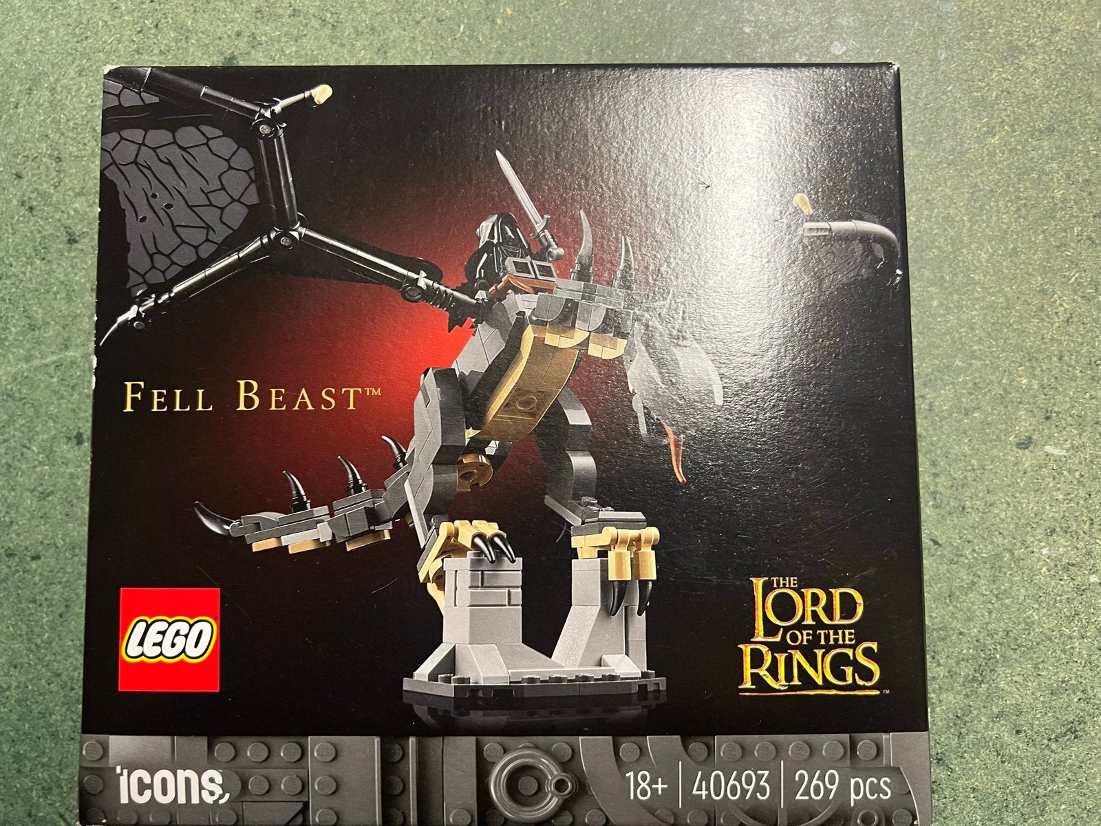 LEGO Icons Lord of the Rings Fell Beast 40693 Nieuw, Ophalen, Nieuw, Overige merken