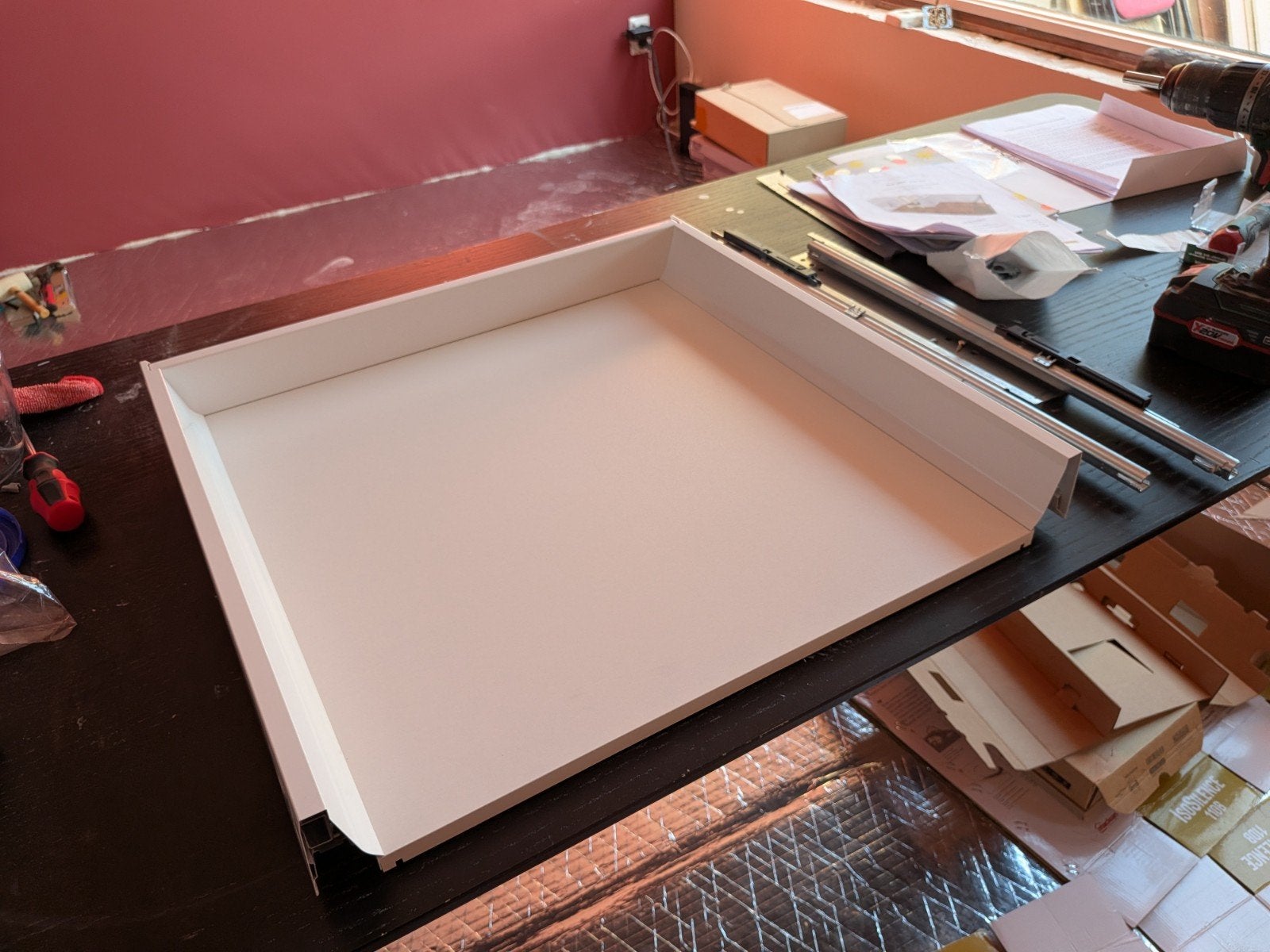 Ikea Maximera lade laag wit. 70319354, Ophalen, Nieuw