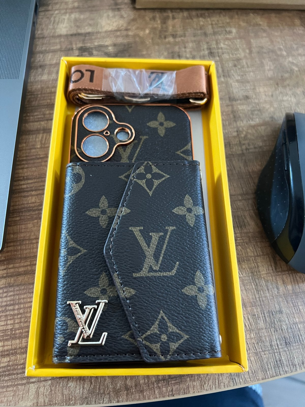 Luxe Telefoonhoesje met Kaarthouder en Bandje, Ophalen of Verzenden, Nieuw, Hoesje of Tasje