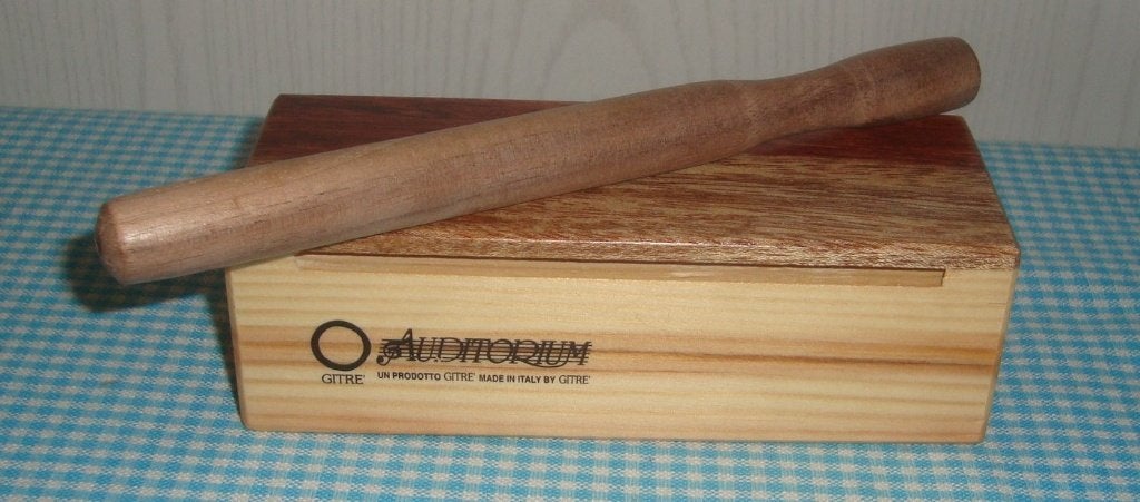 Auditorium - woodblock hout NIEUW muziek school nog 2 stuks, Ophalen of Verzenden, Nieuw, Melodische percussie