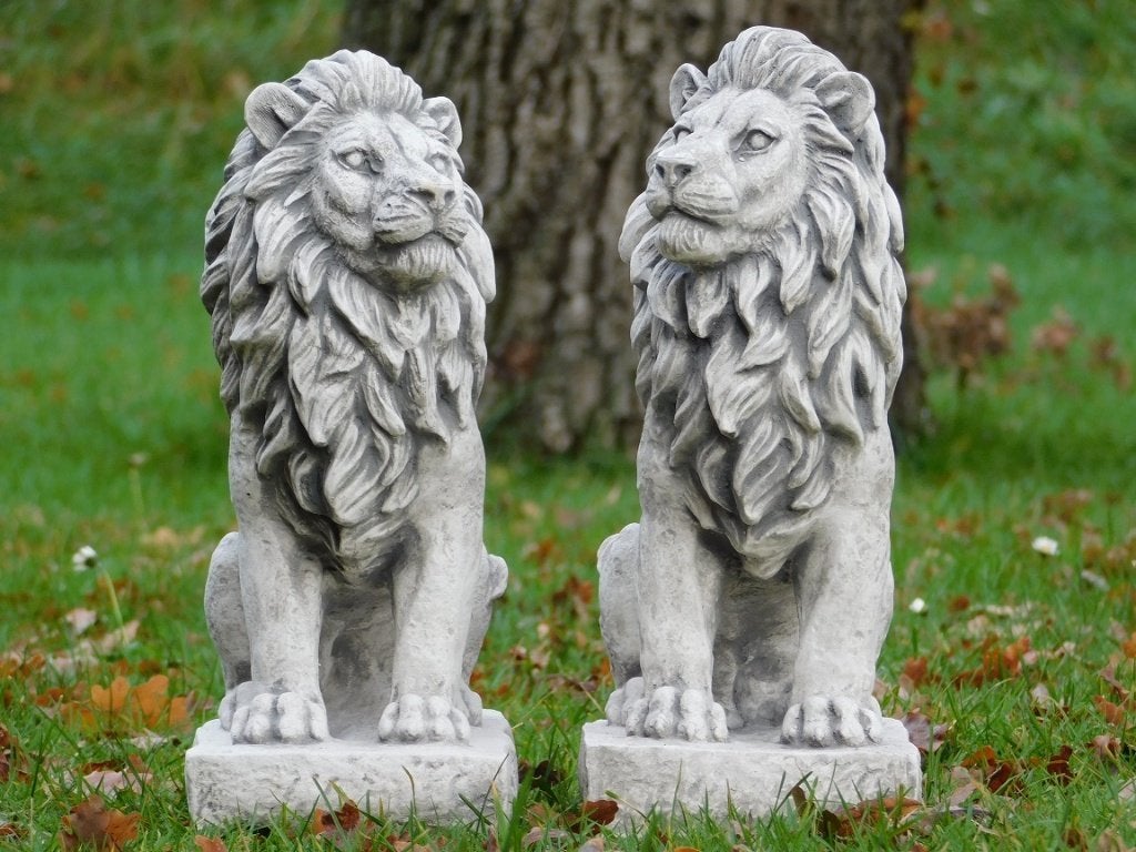 Set Leeuwen - Links en Rechts - Steen, ., Ophalen of Verzenden, ., .