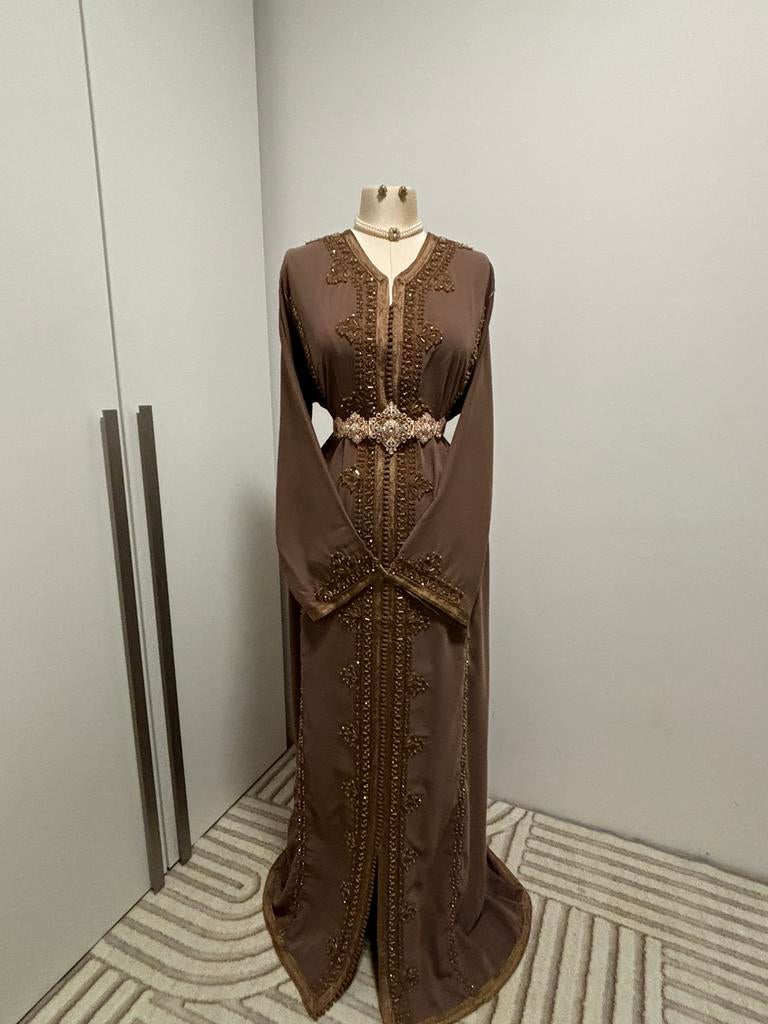 Kaftan te HUUR, Kleding | Dames, Gelegenheidskleding, Zo goed als nieuw, Overige typen, Maat 46/48 (XL) of groter, Ophalen