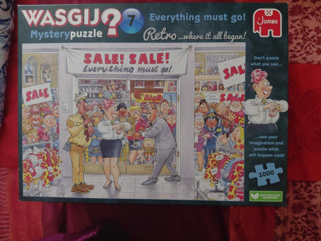 4 WASGIJ PUZZELS, Ophalen of Verzenden, 500 t/m 1500 stukjes, Zo goed als nieuw