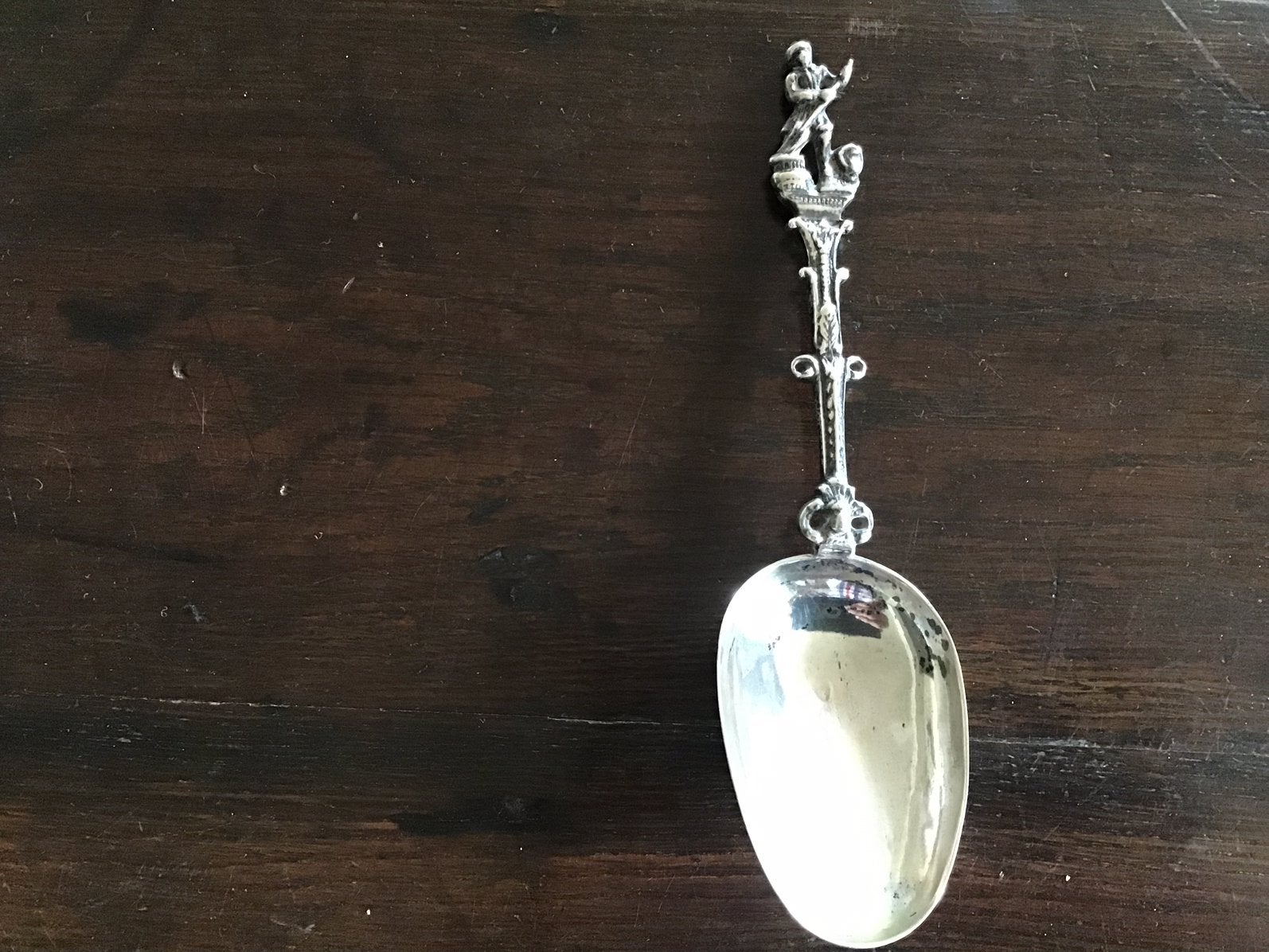 Antieke zilveren geboortelepel (friesland), Antiek en Kunst, Antiek | Goud en Zilver, Ophalen of Verzenden