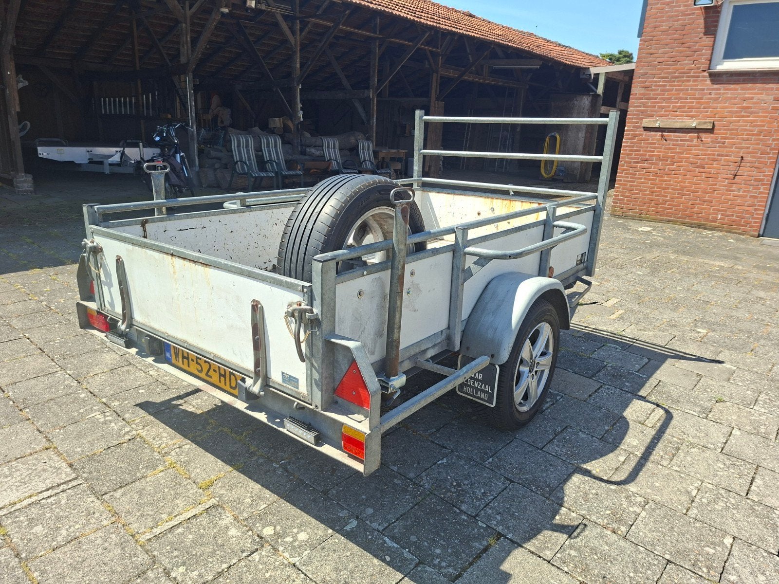 KAR KL 1250 Aanhangwagen. Gebruikt om de motor mee te nemen., Auto diversen, Aanhangers en Bagagewagens, Ophalen, Gebruikt