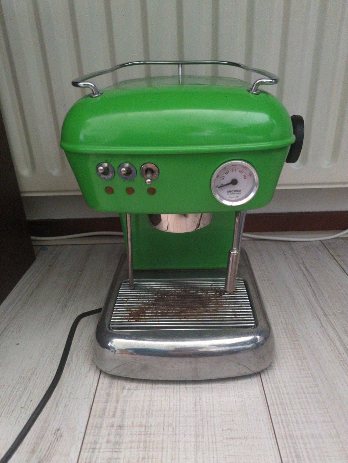 Ascaso Dream Espressomachine – Groen Retro (Defect), Ophalen, Niet werkend, Espresso apparaat, Stoompijpje